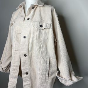 Zara Corduroy Oversized Jacket